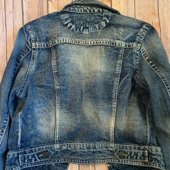 Jean Jacket Acid Wash Cropped S - Picture 6 of 7
